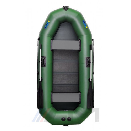OMEGA - Надуваема гребна лодка с твърдо дъно 270 LSPT Pro Plus зелена